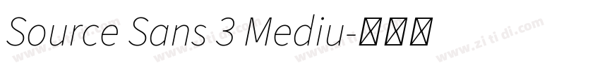 Source Sans 3 Mediu字体转换 Source Sans 3 Mediu字体转换